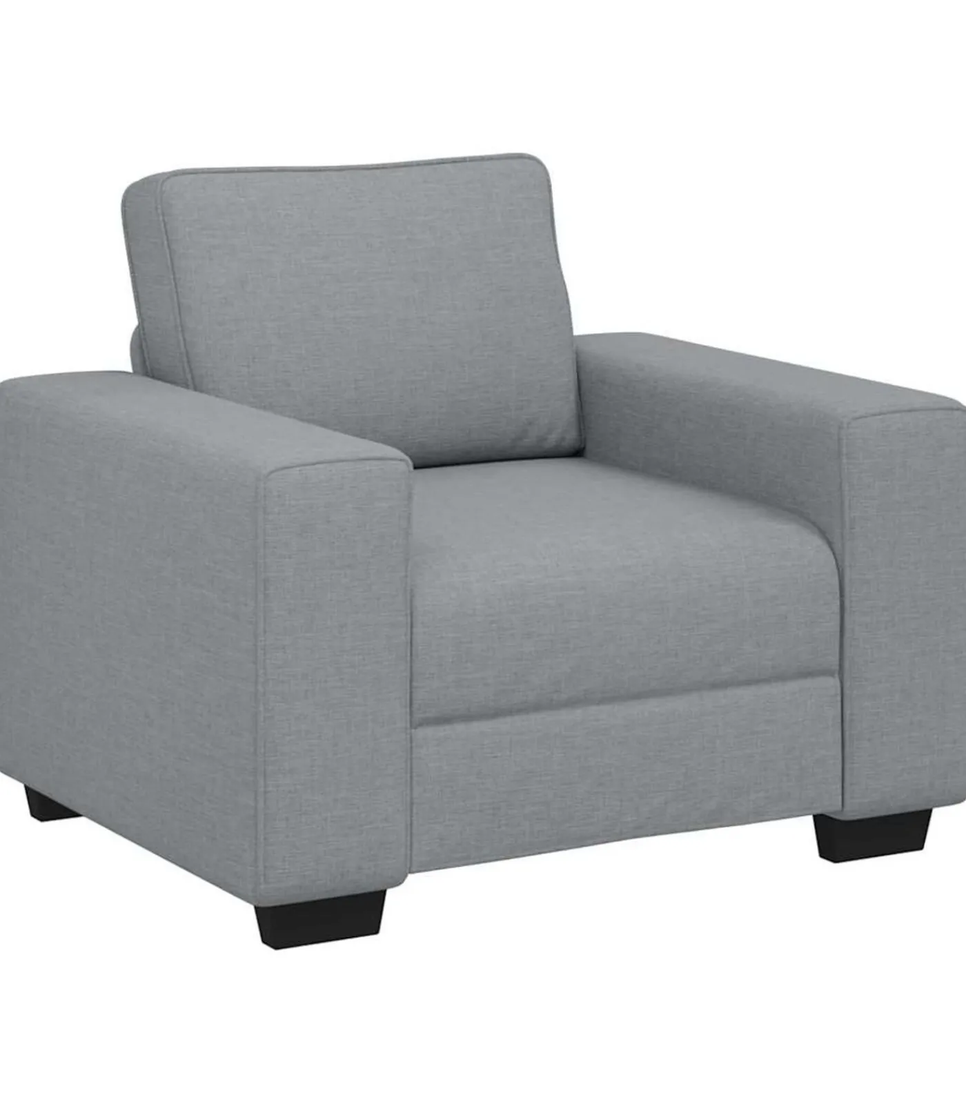 New Fauteuil 60 cm stof lichtgrijs Zetels