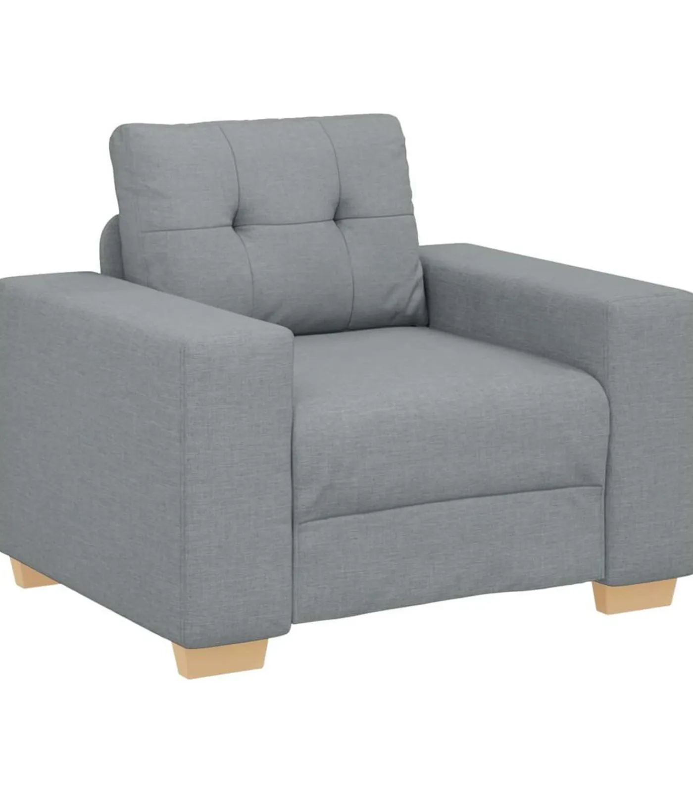 Best Fauteuil 60 cm stof lichtgrijs Zetels