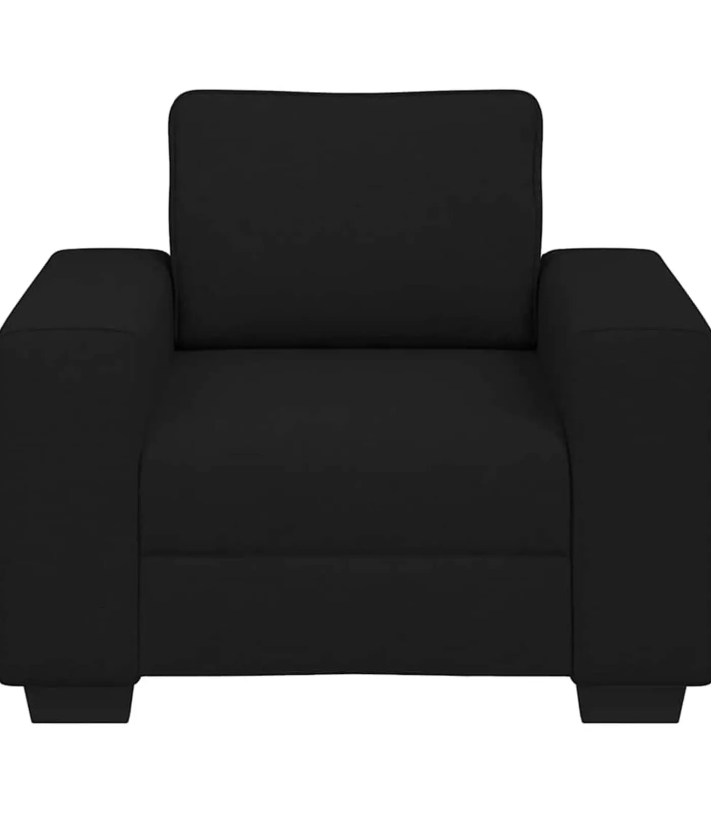 Online Fauteuil 60 cm stof zwart Zetels