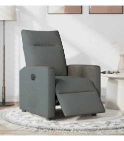 Discount Fauteuil elektrisch verstelbaar stof donkergrijs Zetels