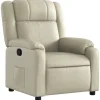 Hot Fauteuil verstelbaar kunstleer crèmekleurig Zetels