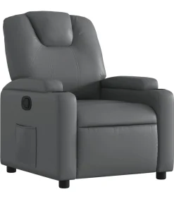 Sale Fauteuil verstelbaar kunstleer grijs Zetels