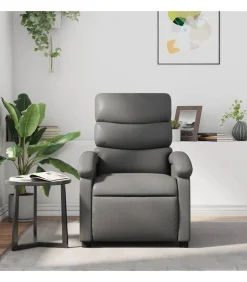 Best Fauteuil verstelbaar kunstleer grijs Zetels