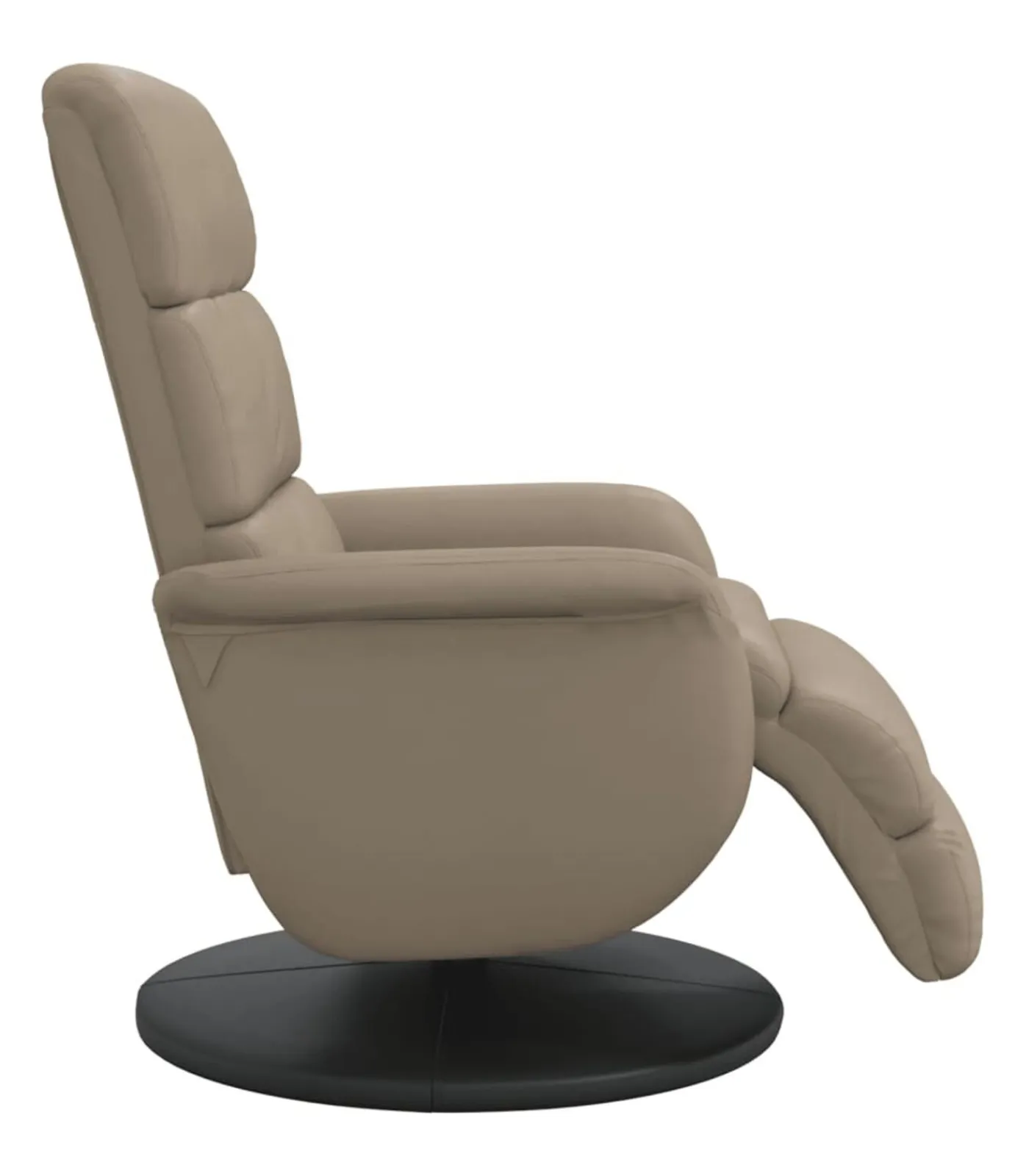 Best Fauteuil verstelbaar met voetensteun kunstleer cappuccinokleur Zetels