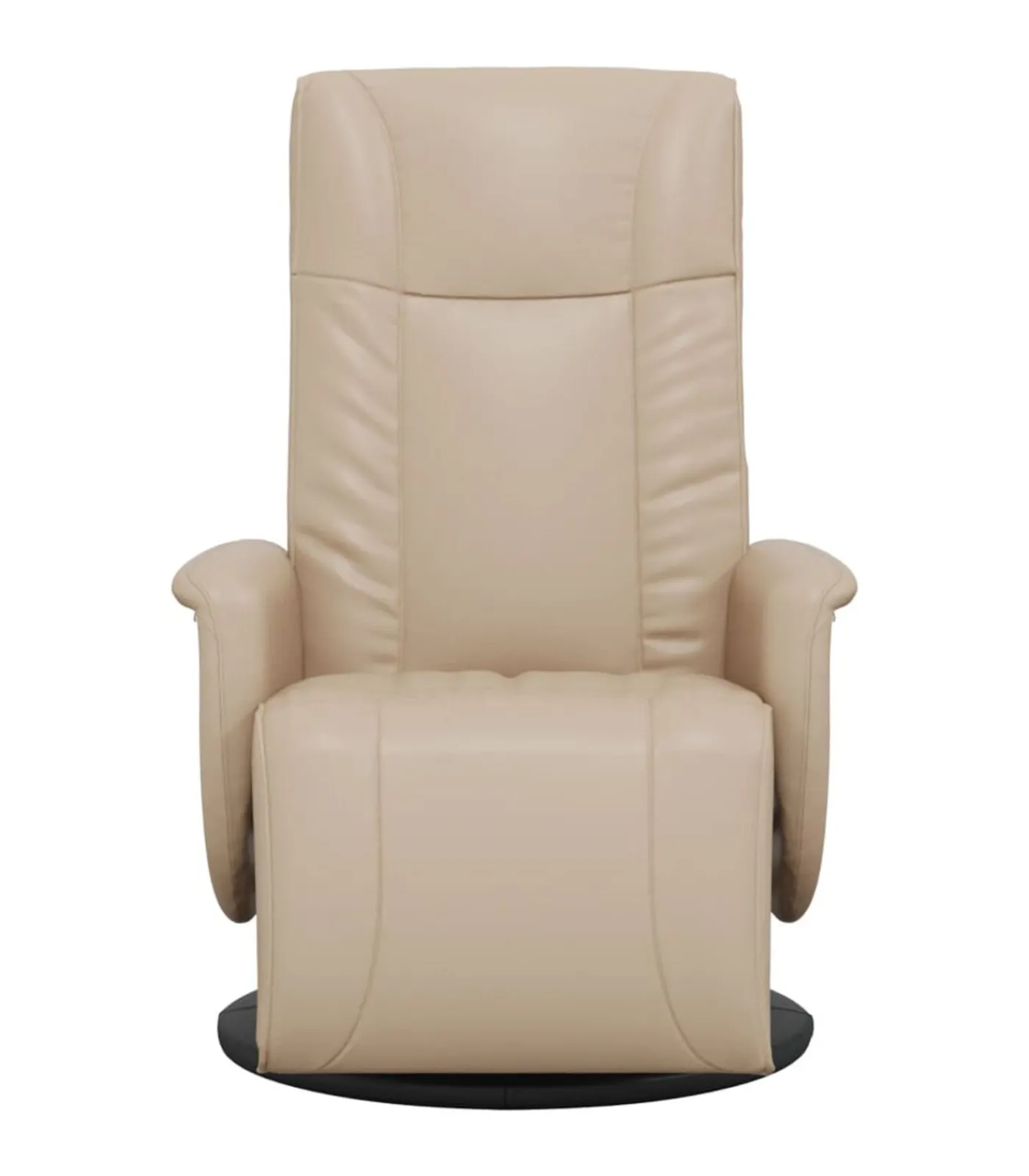 Discount Fauteuil verstelbaar met voetensteun kunstleer cappuccinokleur Zetels