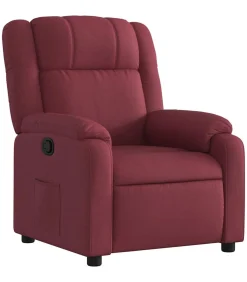 Outlet Fauteuil verstelbaar stof wijnrood Zetels