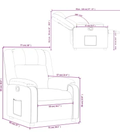 Outlet Fauteuil verstelbaar stof wijnrood Zetels