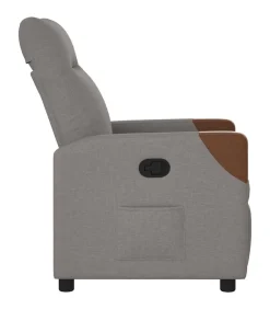 Clearance Fauteuil verstelbaar stof taupe Zetels