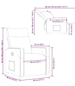 Clearance Fauteuil verstelbaar stof taupe Zetels