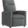 Outlet Fauteuil verstelbaar stof donkergrijs Zetels