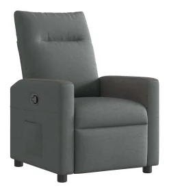 Outlet Fauteuil verstelbaar stof donkergrijs Zetels