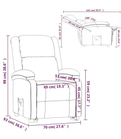 Best Fauteuil verstelbaar stof crèmekleurig Zetels