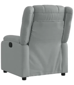 Online Fauteuil verstelbaar stof lichtgrijs Zetels