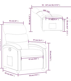 Best Fauteuil verstelbaar stof lichtgrijs Zetels