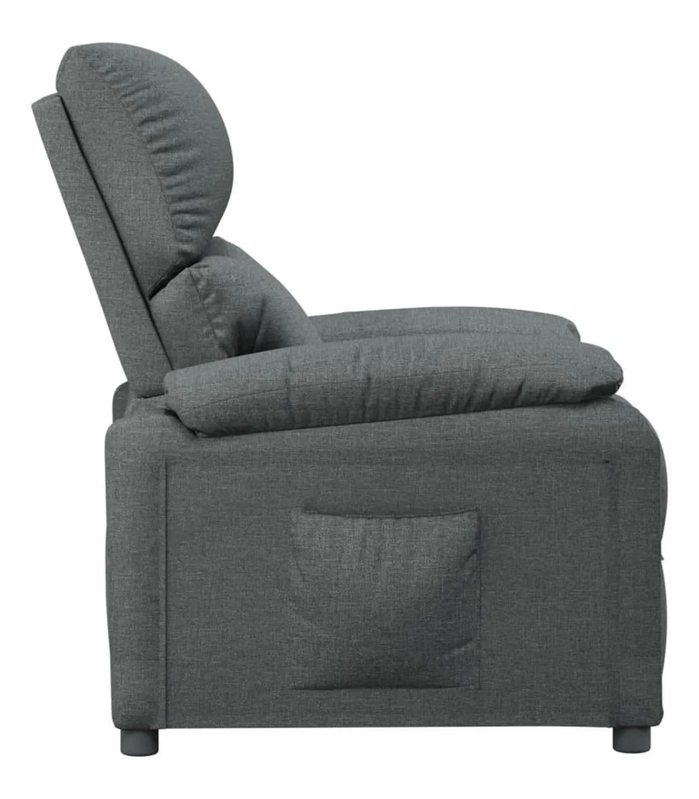 Outlet Fauteuil verstelbaar stof donkergrijs Zetels