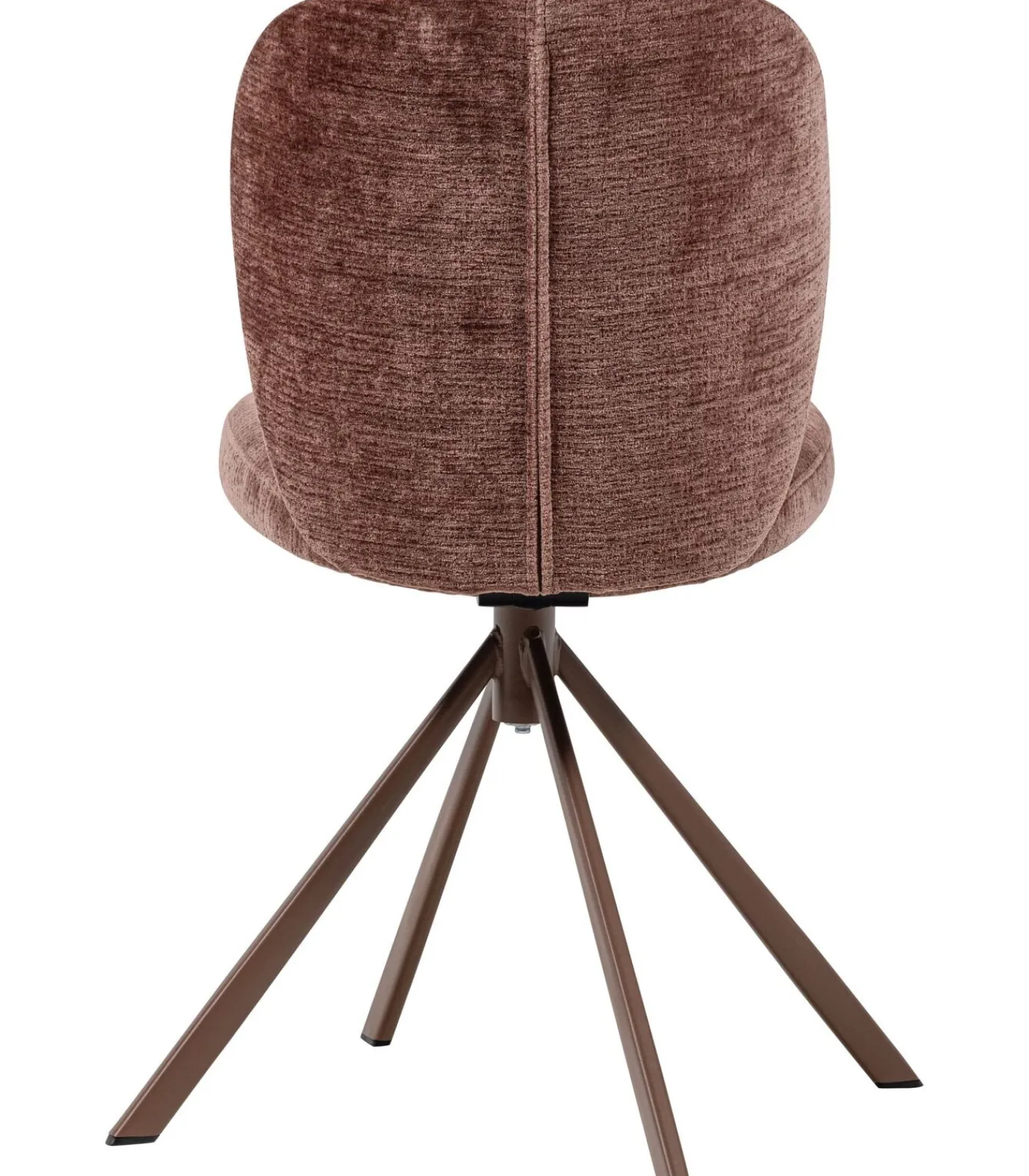 Sale Femke Eetkamerstoelen - Chenille - Bruin- Set van 2 Stoelen