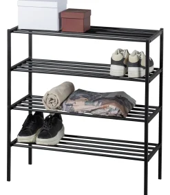 Best Ferro Schoenenrek - Metaal - Zwart - 80x85x35 Organiseren