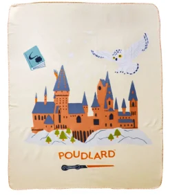 Outlet Fleece deken met print, 100% polyester, HEDWIGE SCHOOL Bedspreien