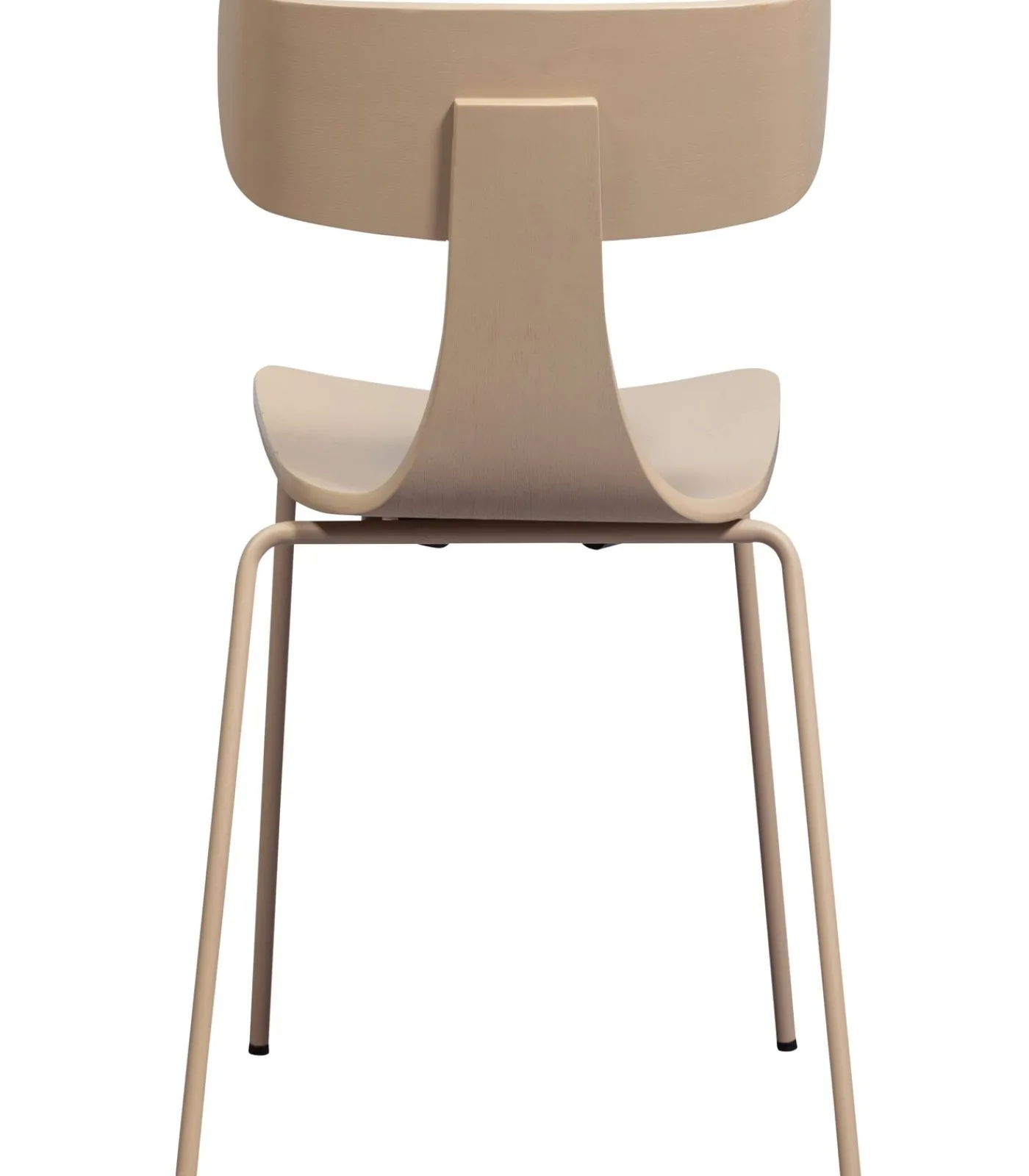 Sale Form Eetkamerstoelen - Hout/Metaal - Zand - Set van 6 Stoelen