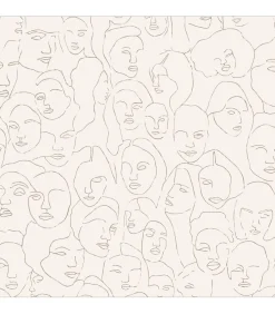 Outlet Fotobehang Faces Wanddecoratie