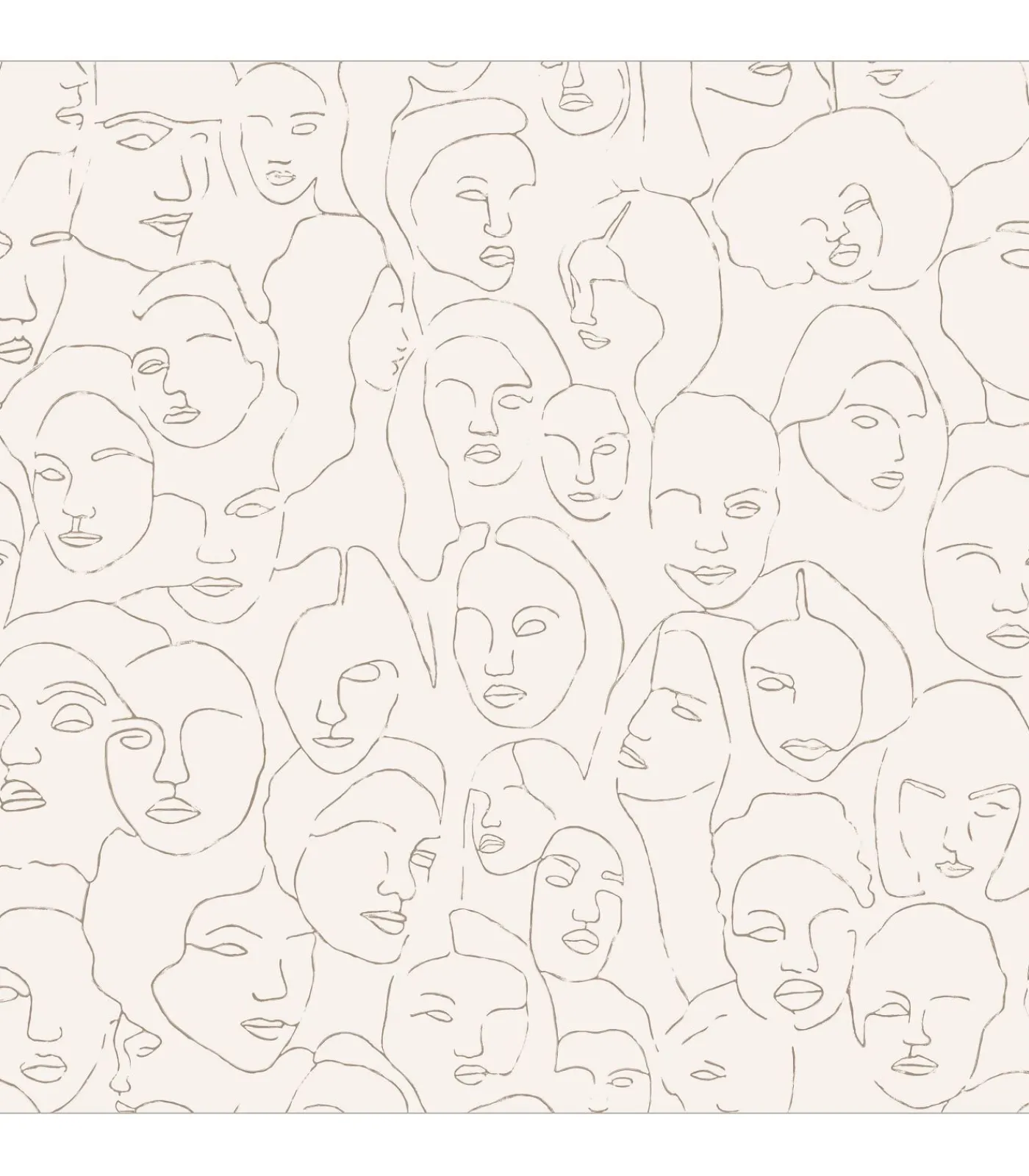 Outlet Fotobehang Faces Wanddecoratie