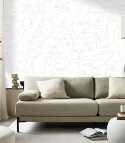 Outlet Fotobehang Faces Wanddecoratie