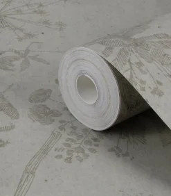 Discount Fotobehang Wild Flower Concrete Wanddecoratie