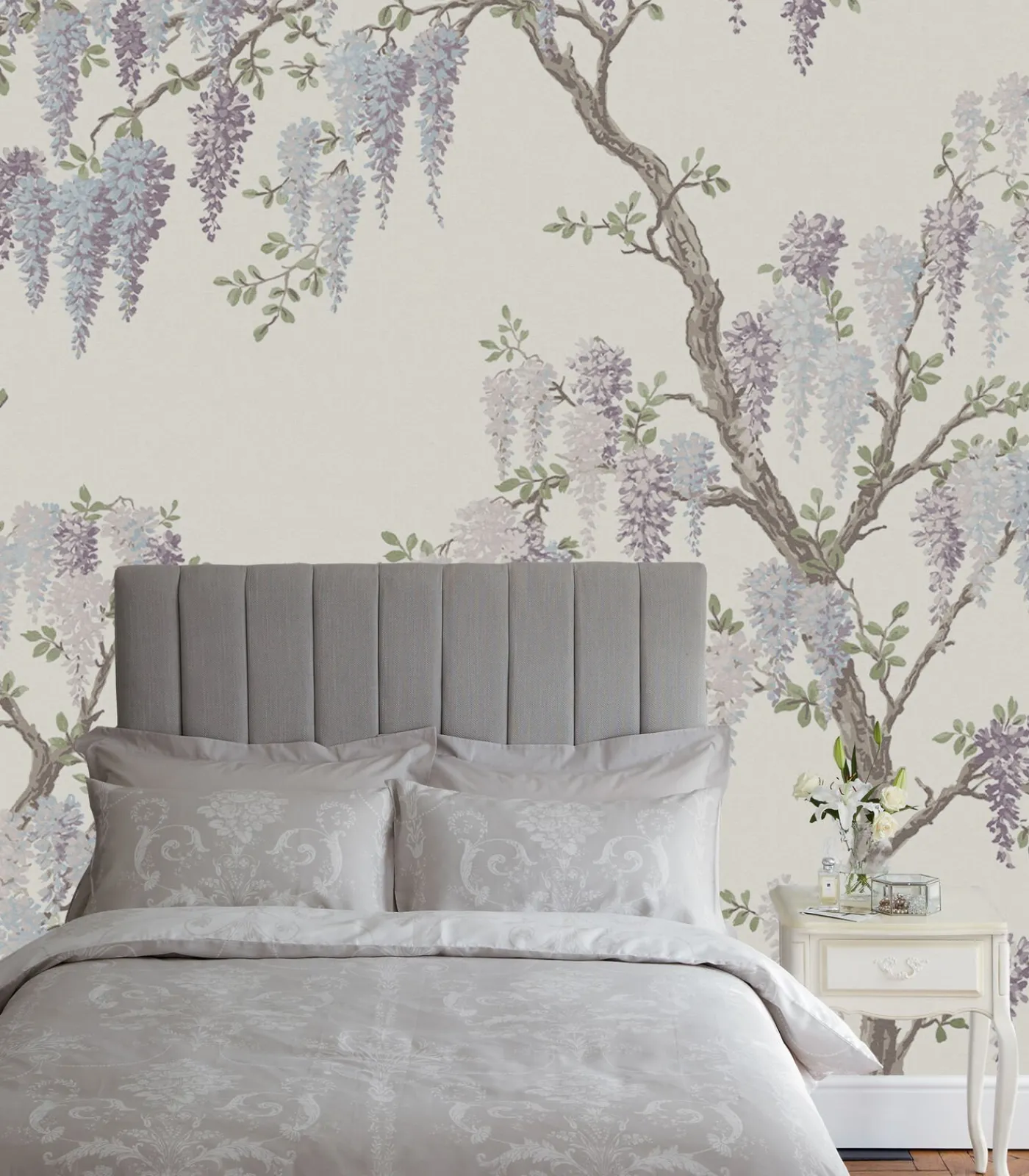 Online Fotobehang Wisteria Garden Wanddecoratie