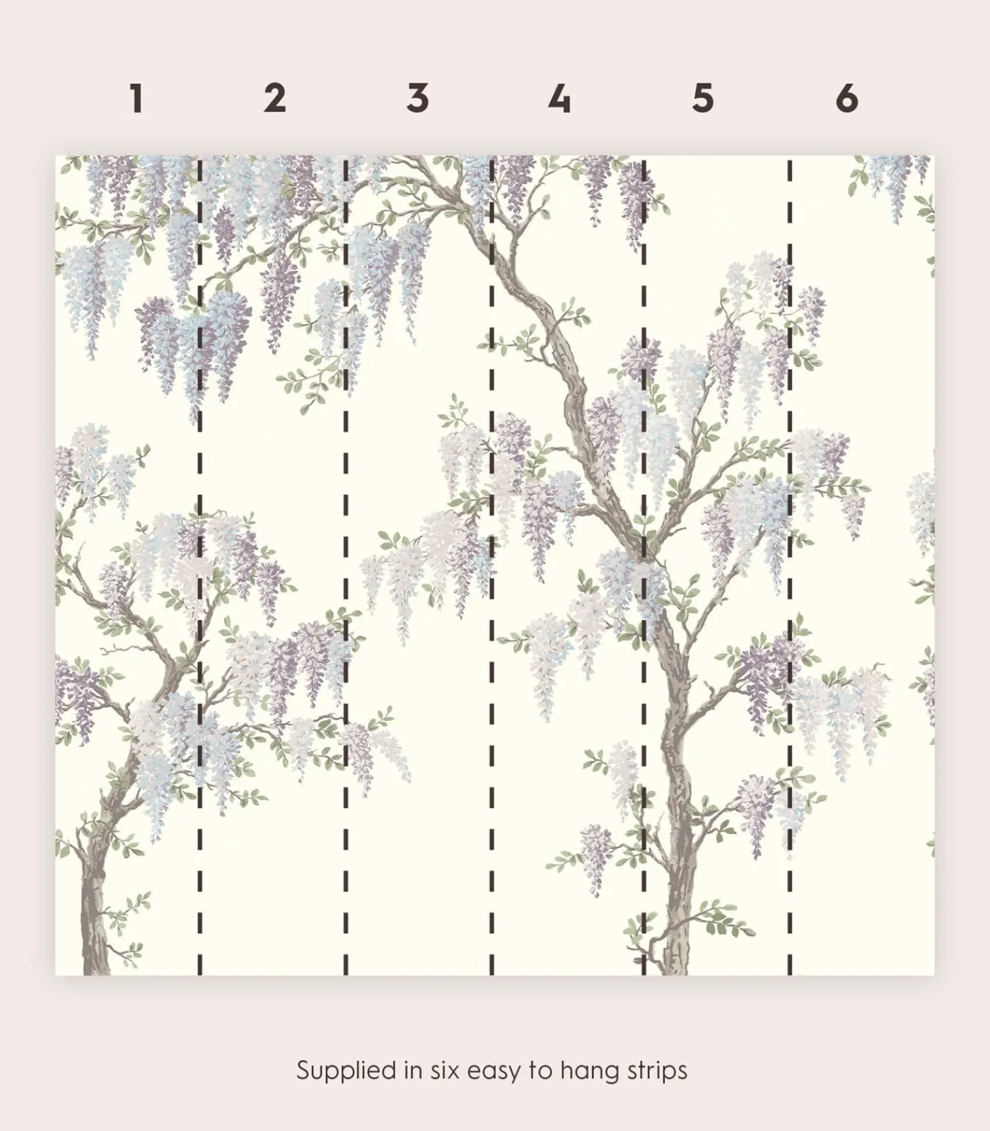 Online Fotobehang Wisteria Garden Wanddecoratie