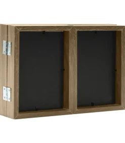 Online Fotolijst drieluik 28x18 cm+2x(13x18 cm) lichtbruin Fotolijsten