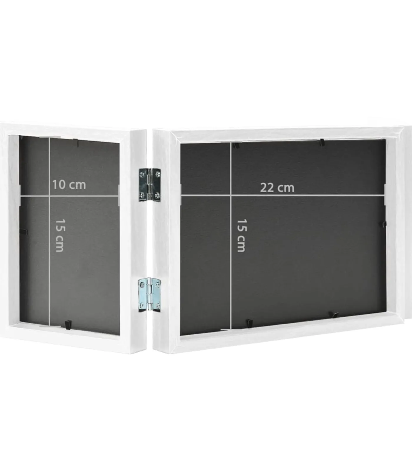 Best Fotolijst drieluik 22x15 cm+2x(10x15 cm) wit Fotolijsten