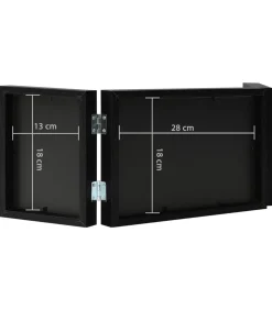 Sale Fotolijst drieluik 28x18 cm+2x(13x18 cm) zwart Fotolijsten