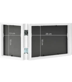 New Fotolijst drieluik 28x18 cm+2x(13x18 cm) wit Fotolijsten