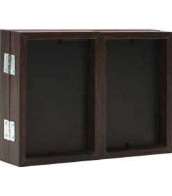 Sale Fotolijst drieluik 22x15 cm+2x(10x15 cm) donkerbruin Fotolijsten