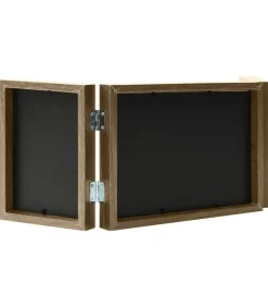 Clearance Fotolijst drieluik 22x15 cm+2x(10x15 cm) lichtbruin Fotolijsten