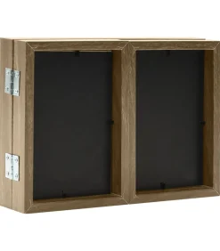 Clearance Fotolijst drieluik 22x15 cm+2x(10x15 cm) lichtbruin Fotolijsten