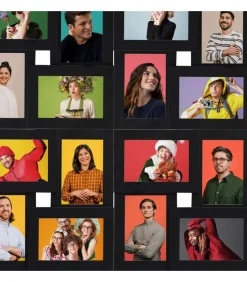 Clearance Fotolijst voor 24x(13x18 cm) foto MDF zwart Fotolijsten