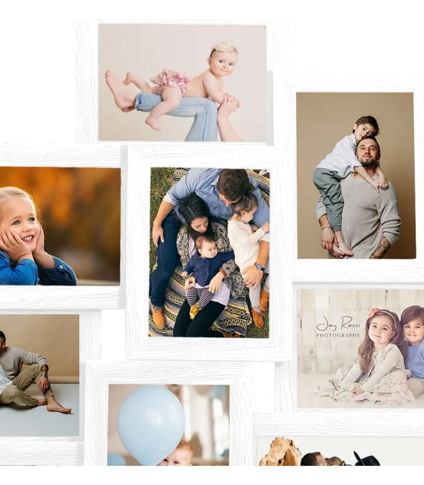 Online Fotolijst voor 10x(10x15 cm) foto MDF wit Fotolijsten