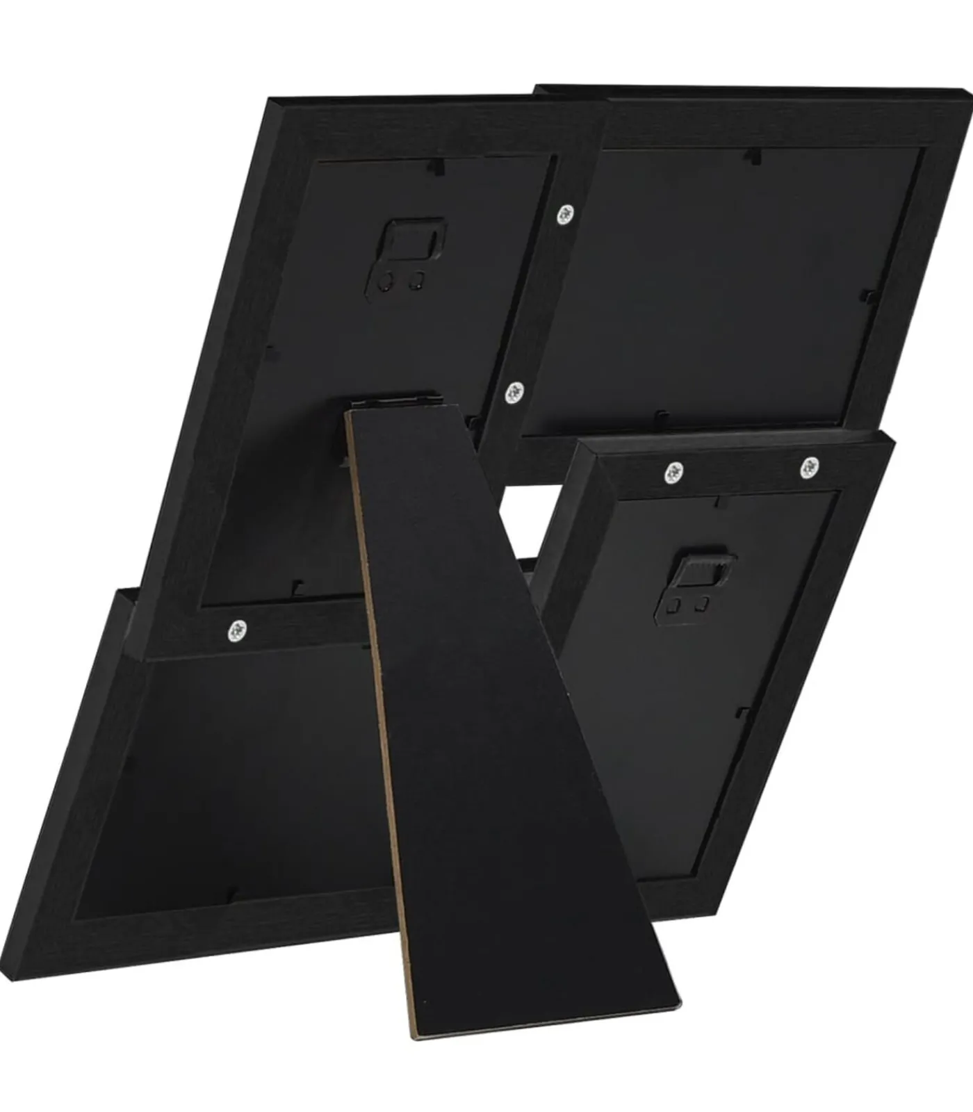 Outlet Fotolijst voor 4x(13x18 cm) foto MDF zwart Fotolijsten