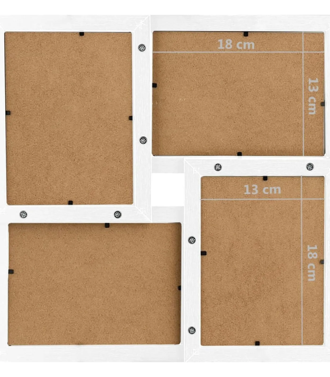 New Fotolijst voor 24x(13x18 cm) foto MDF wit Fotolijsten