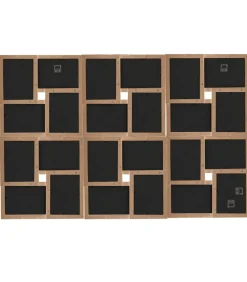 Sale Fotolijst voor 24x(13x18 cm) foto MDF lichtbruin Fotolijsten