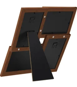 Sale Fotolijst voor 4x(13x18 cm) foto MDF donkerbruin Fotolijsten