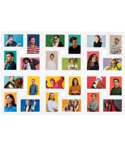 Online Fotolijst voor 24x(10x15 cm) foto MDF wit Fotolijsten