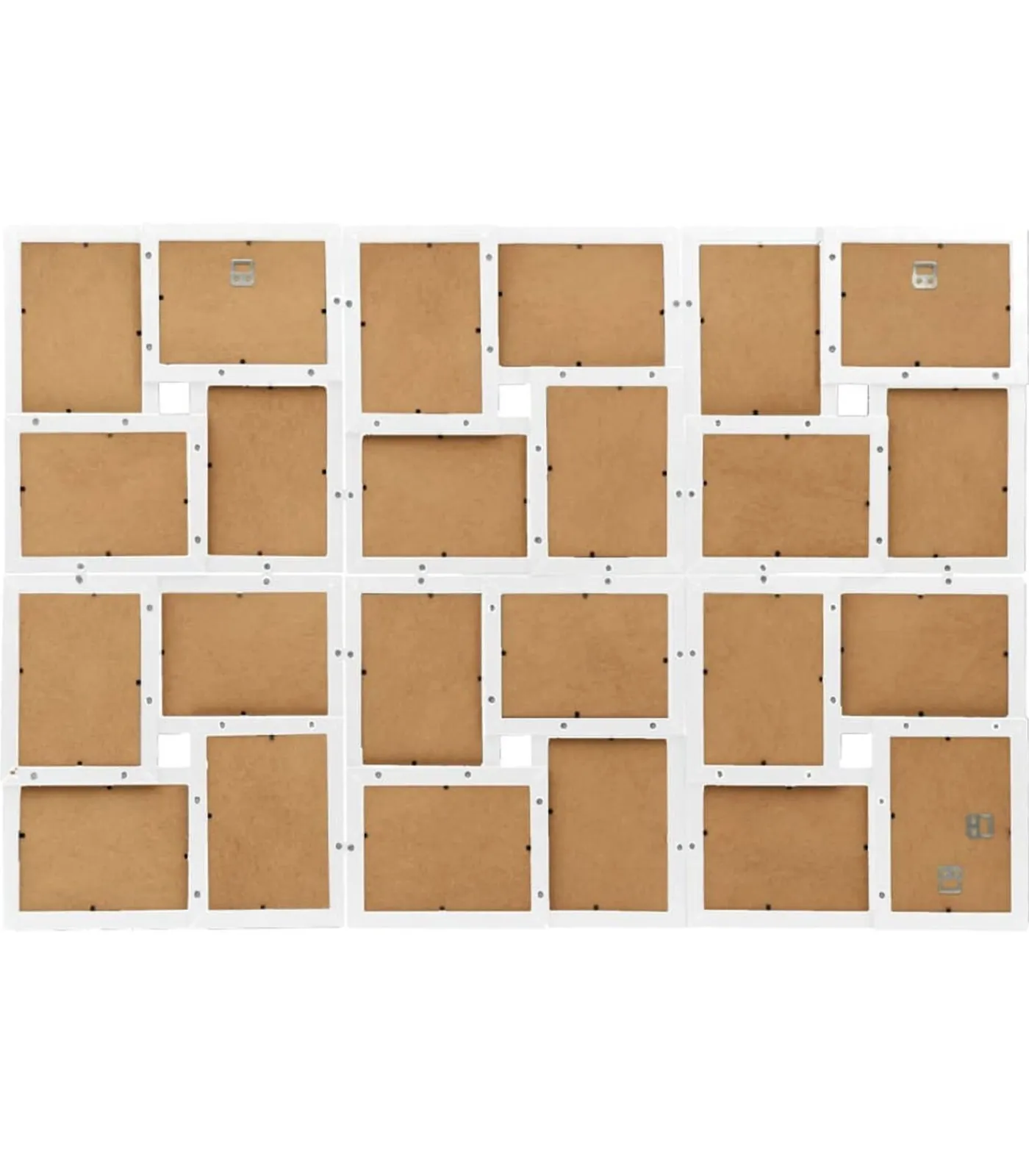 Online Fotolijst voor 24x(10x15 cm) foto MDF wit Fotolijsten