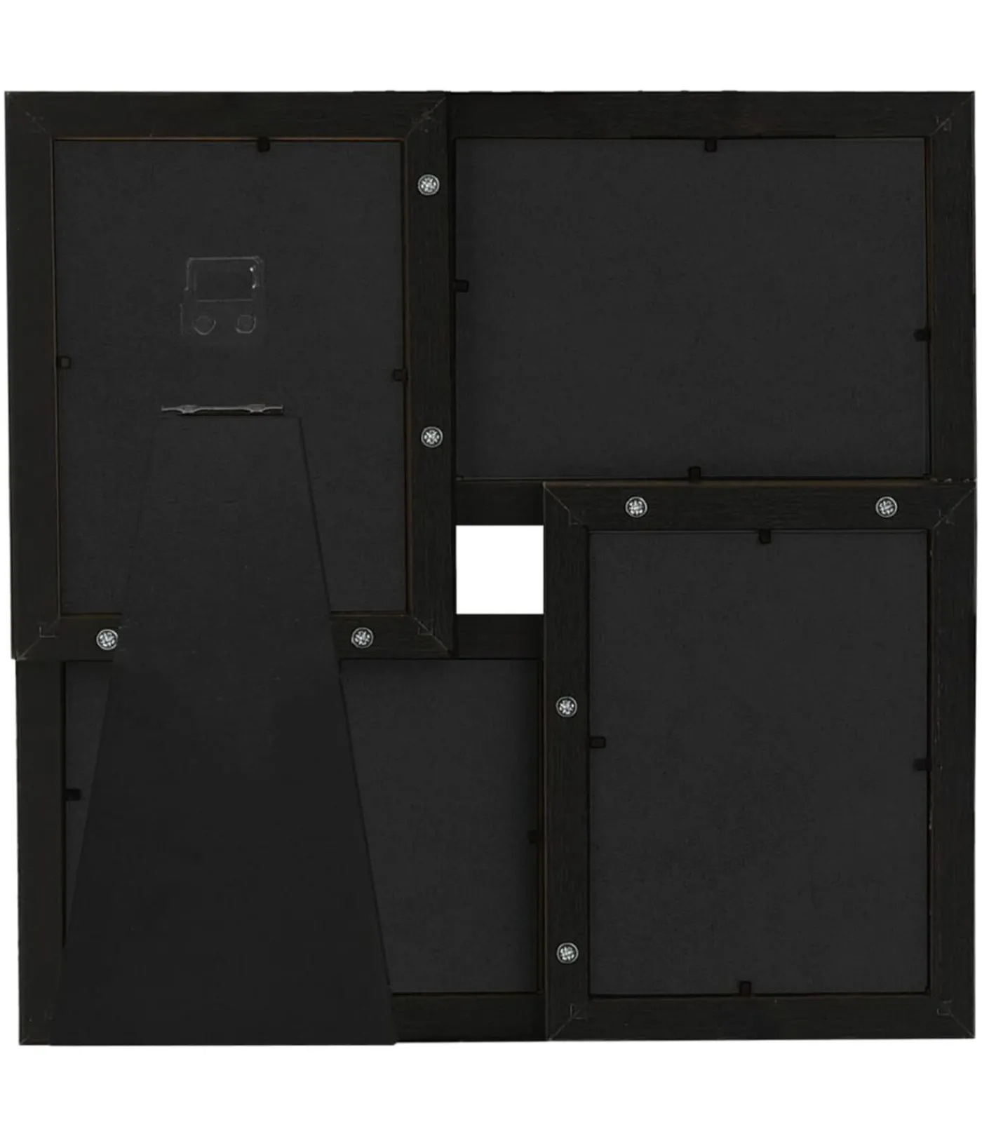 New Fotolijst voor 4x(10x15 cm) foto MDF zwart Fotolijsten