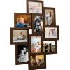 Fotolijst voor 10x(10x15 cm) foto MDF donkerbruin Fotolijsten