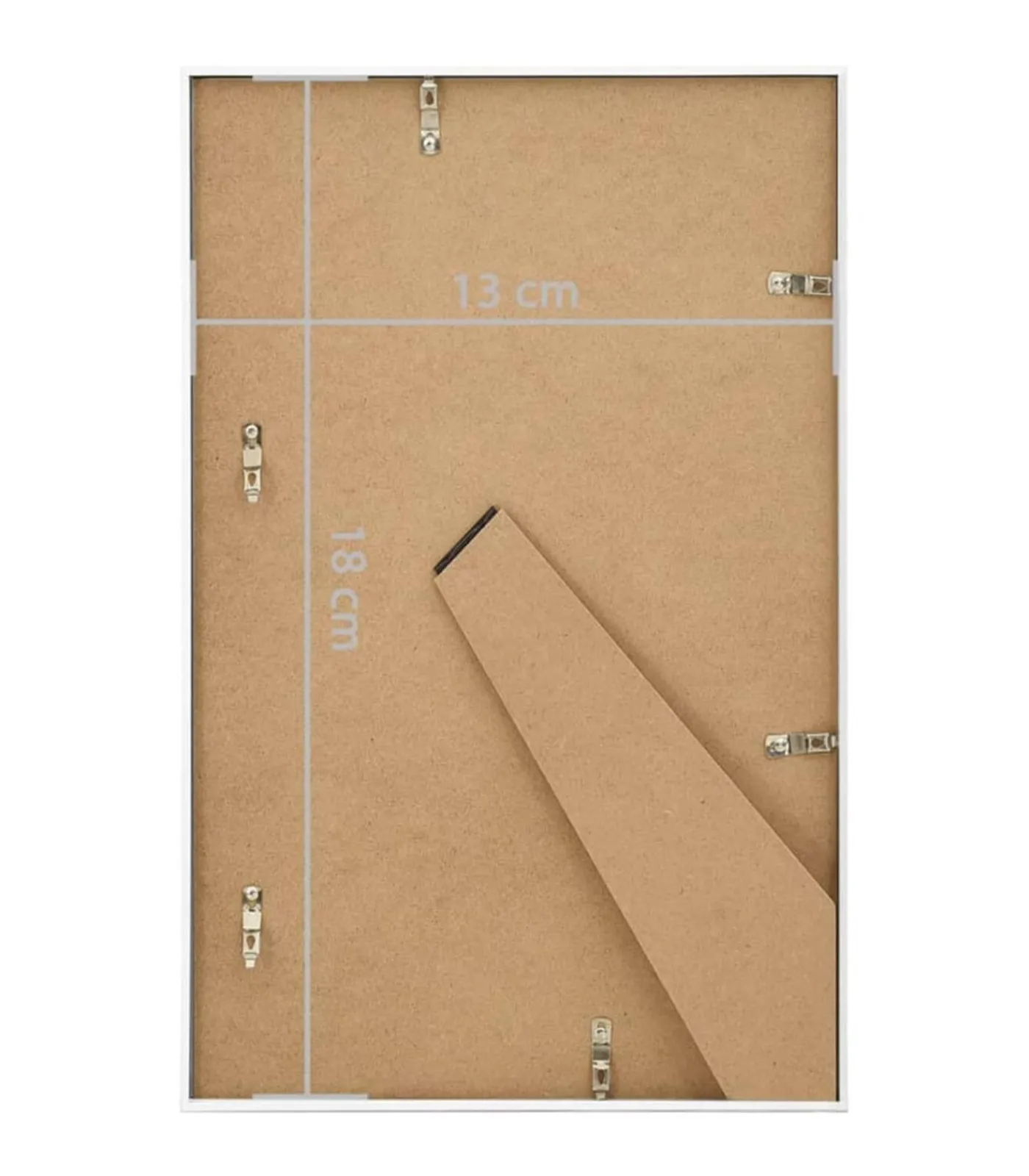 Fotolijsten 3 st voor tafel 13x18 cm MDF wit Fotolijsten