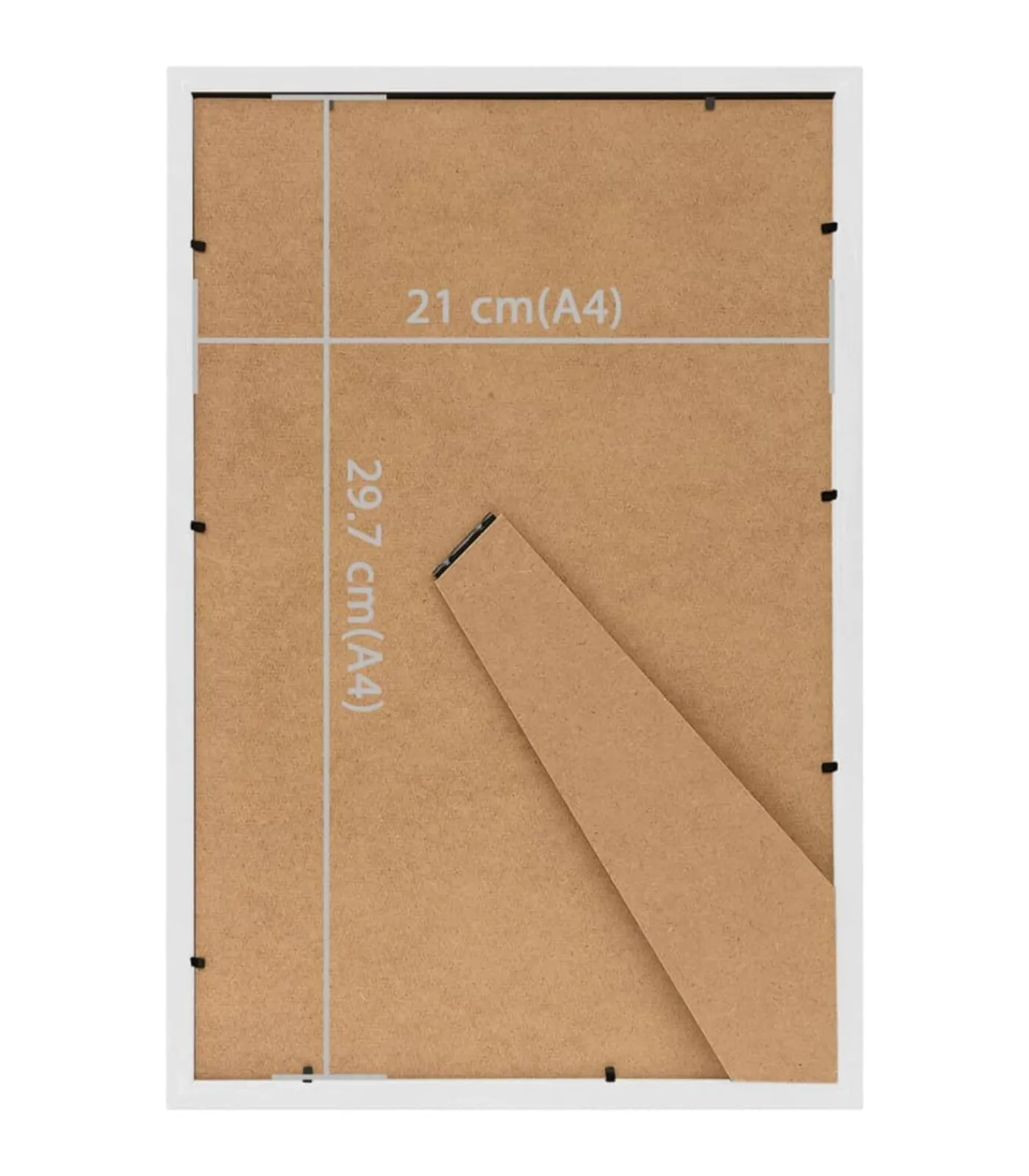 New Fotolijsten 3 st voor tafel 21x29,7cm MDF wit Fotolijsten