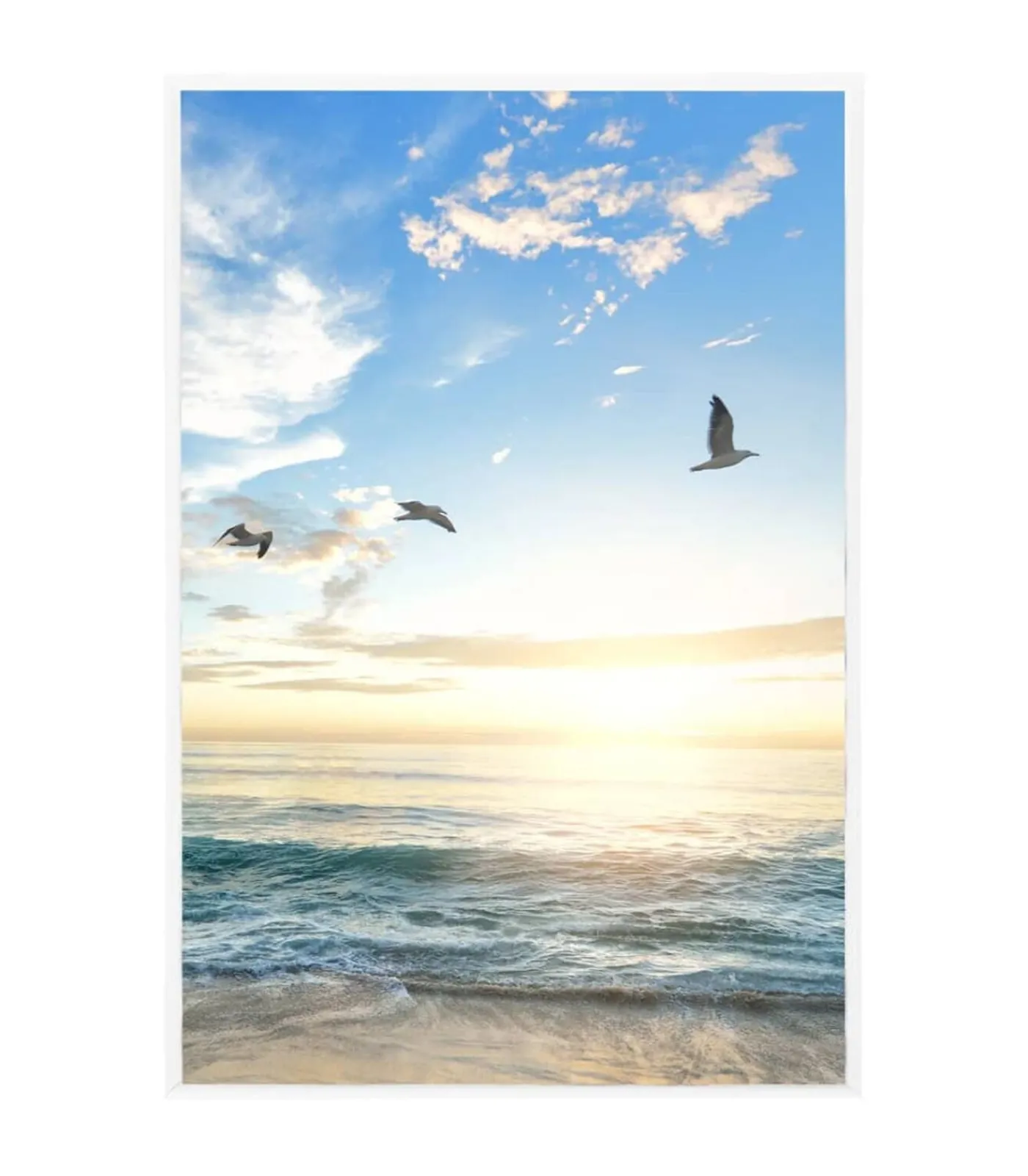 Best Fotolijsten 5 st voor tafel 21x29,7 cm MDF wit Fotolijsten