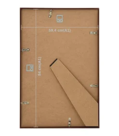 Outlet Fotolijsten 3 st voor wand of tafel 59,4x84 cm MDF bronskleurig Fotolijsten